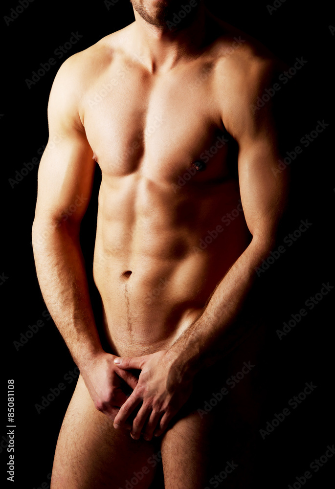 Sexy muscular macho man.