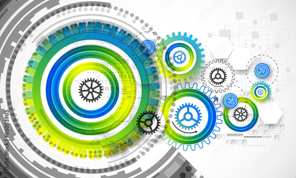 Obraz premium Abstract technology business template background.