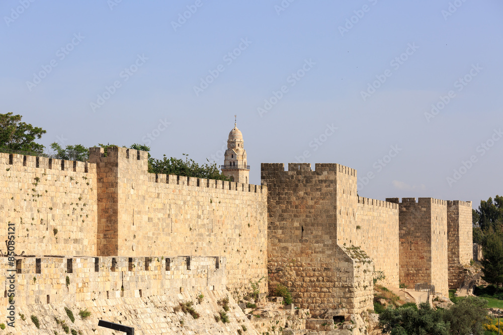 Wall of old city of Jerusalem