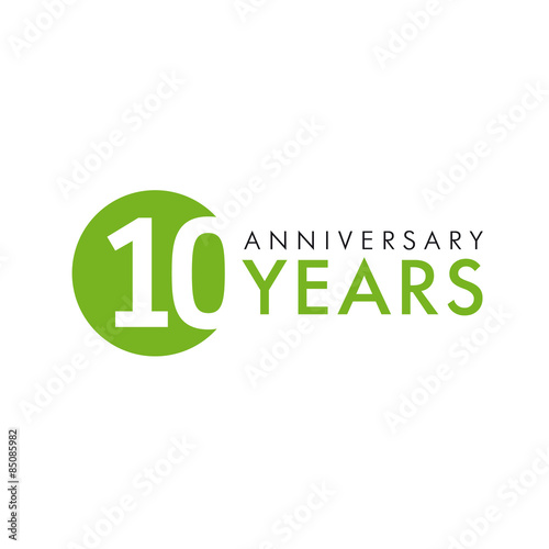 10 years logo