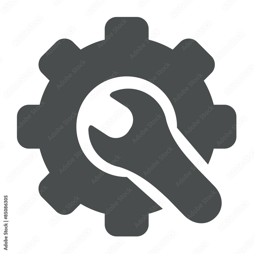 Fototapeta premium Icono aislado mantenimiento gris