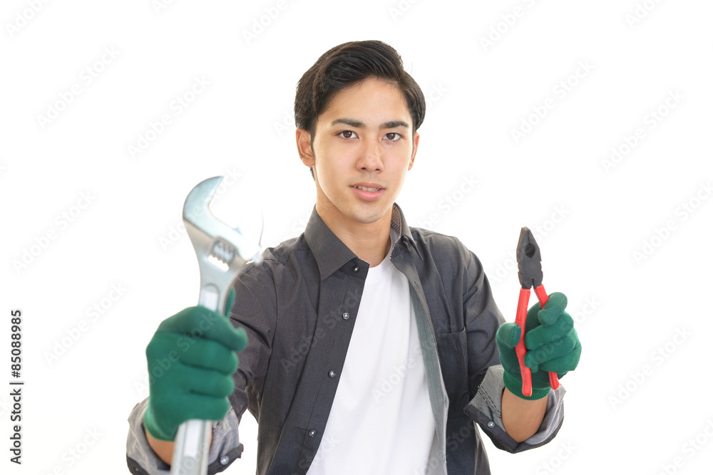 笑顔の労働者 笑顔の労働者