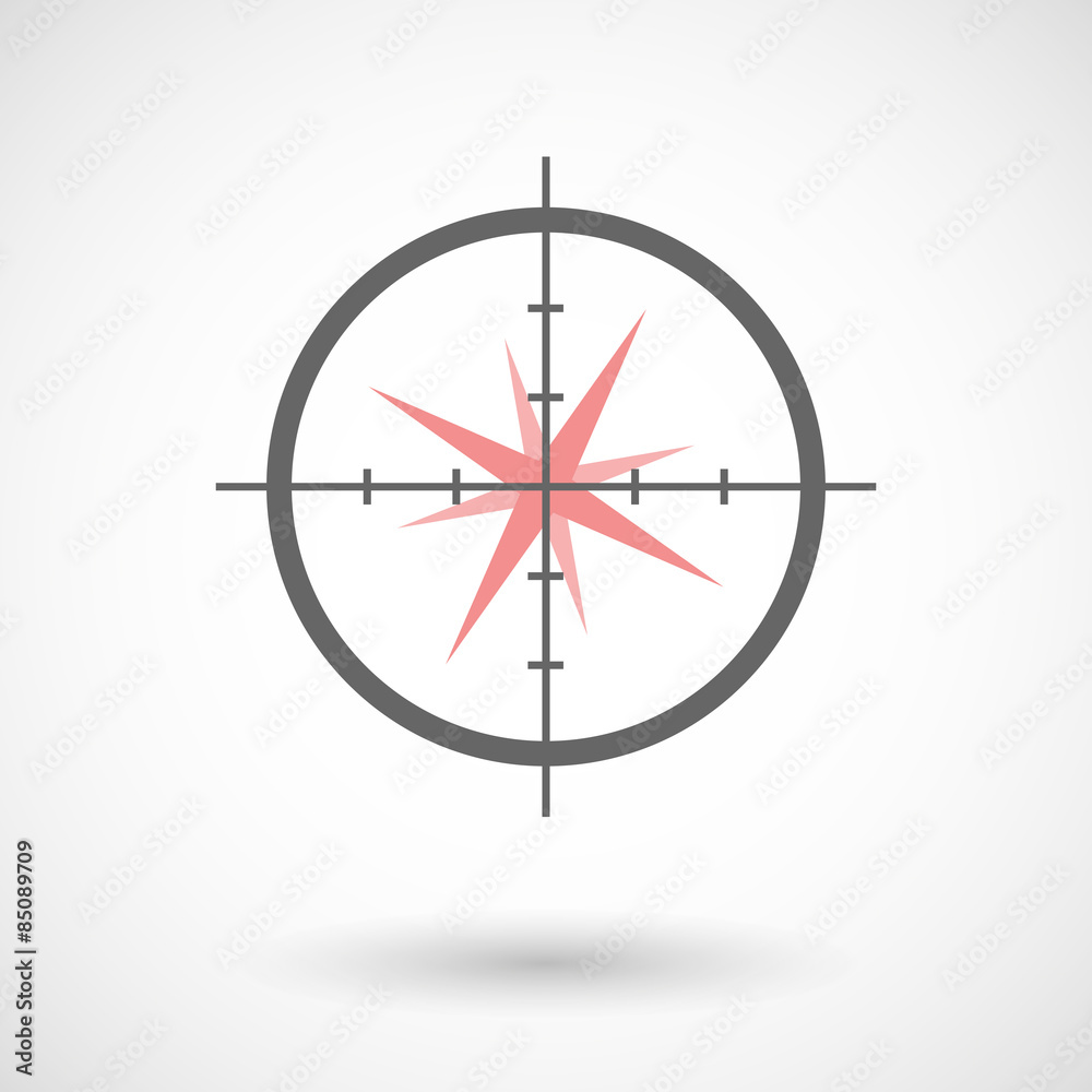 Crosshair icon targeting a sparkle Crosshair icon targeting a sparkle
