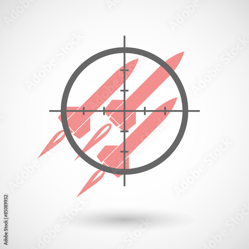 Crosshair icon targeting missiles