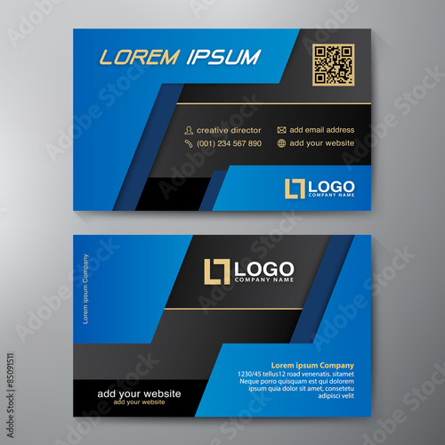 Modern Business card Design Template.