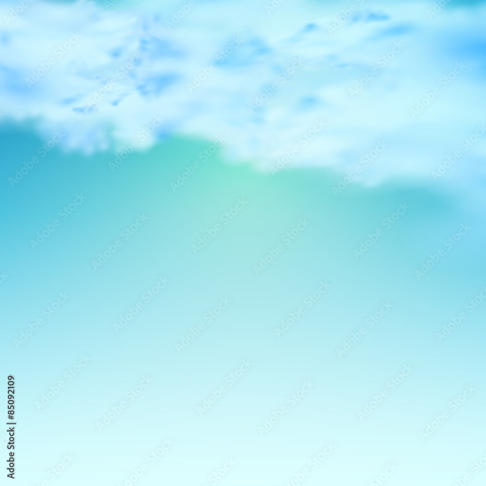 Blue sky with clouds, easy editable
