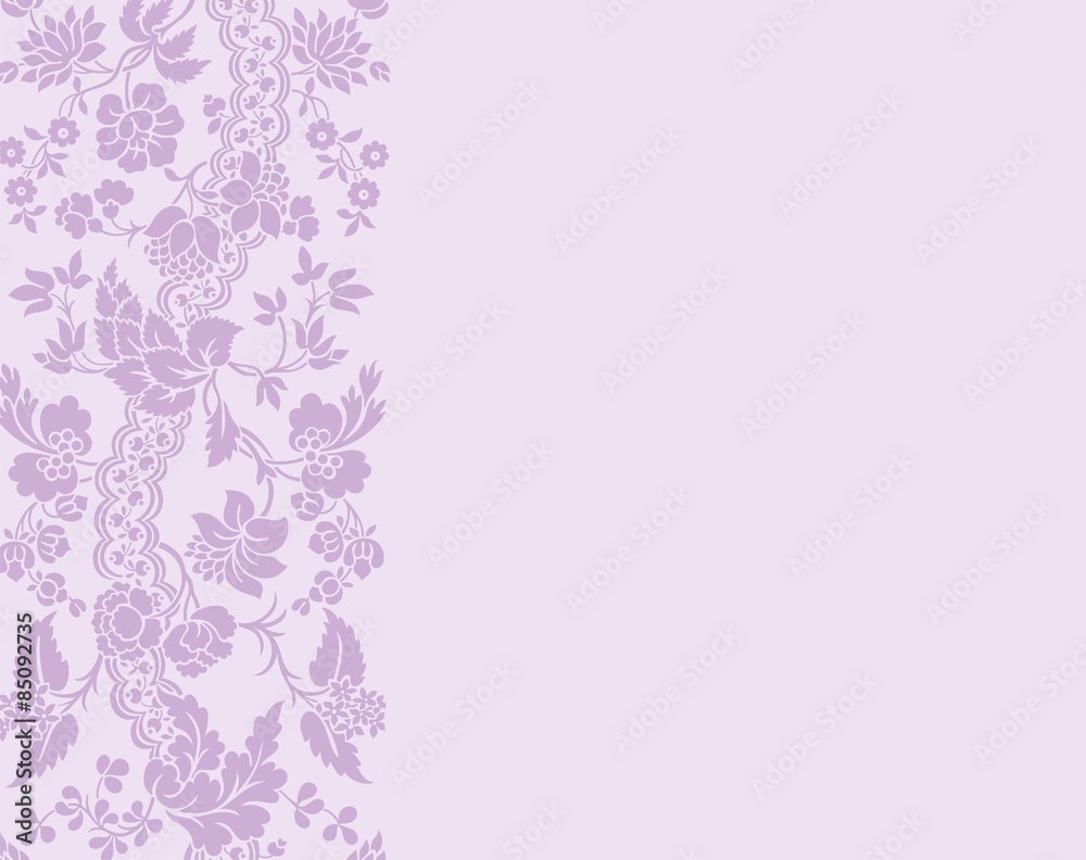 wedding card design, paisley floral pattern , India