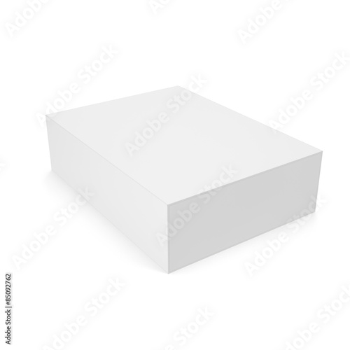 3d box isolated on a white background with shadows. © rost9