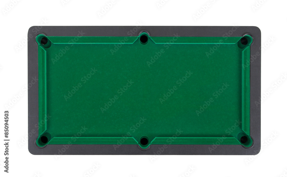 Empty miniature billiard table
