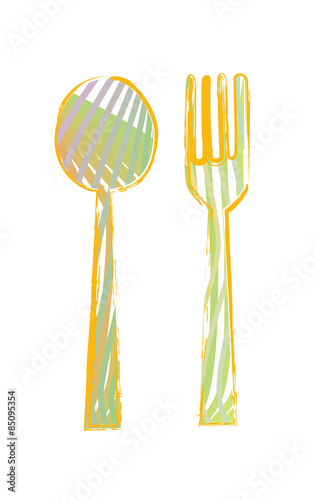 Vector cutlery symbol