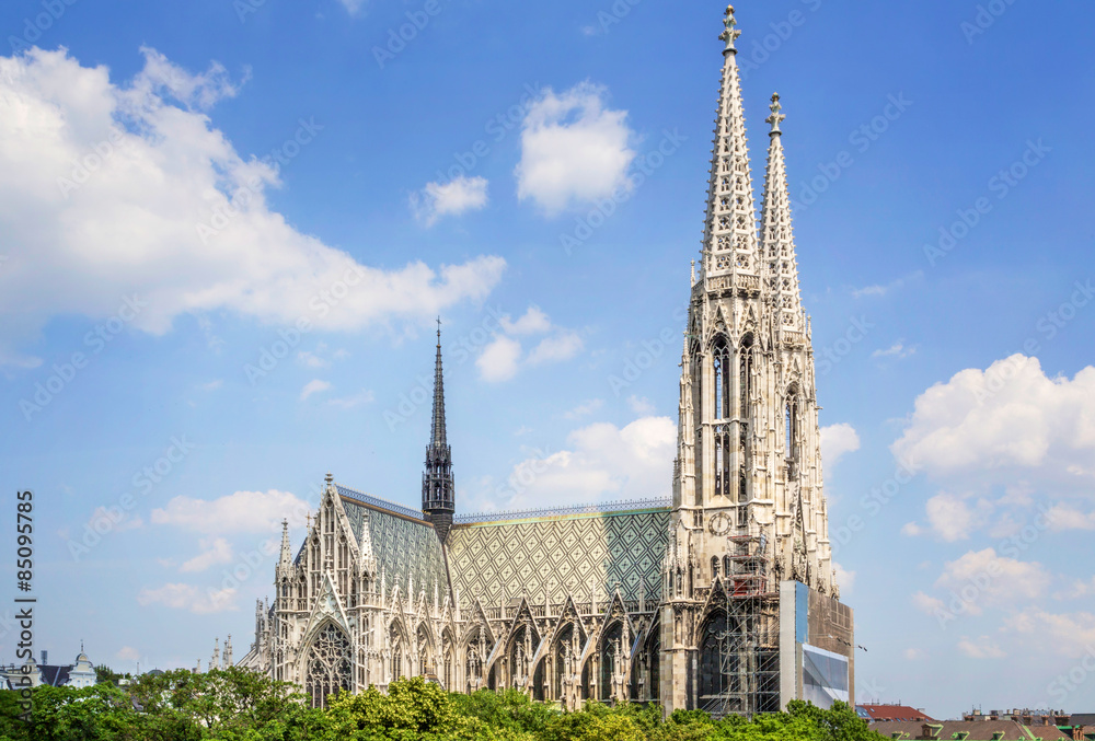 Obraz premium Kościół Wotywny w Wiedniu, Austria