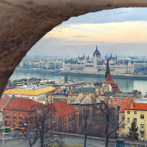 Wallpaper Mural Viewpoint panorama of Budapest from Matthias Church  Torontodigital.ca