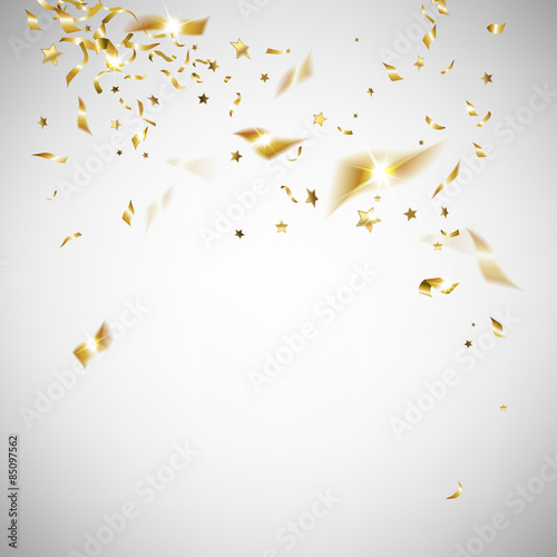 golden confetti photo