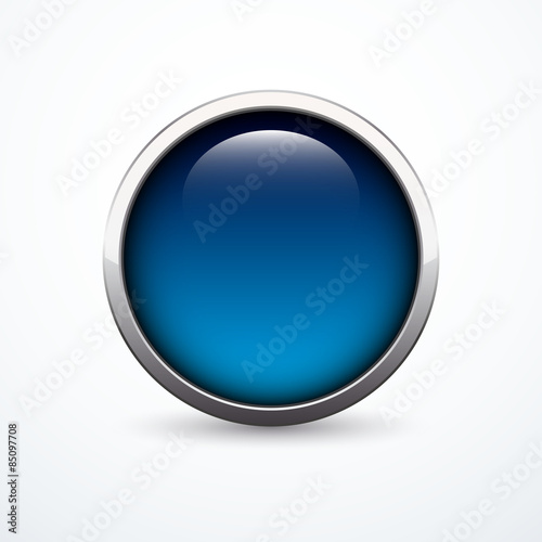 Vector blue button