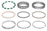 3d render of bracelets (jewelry)