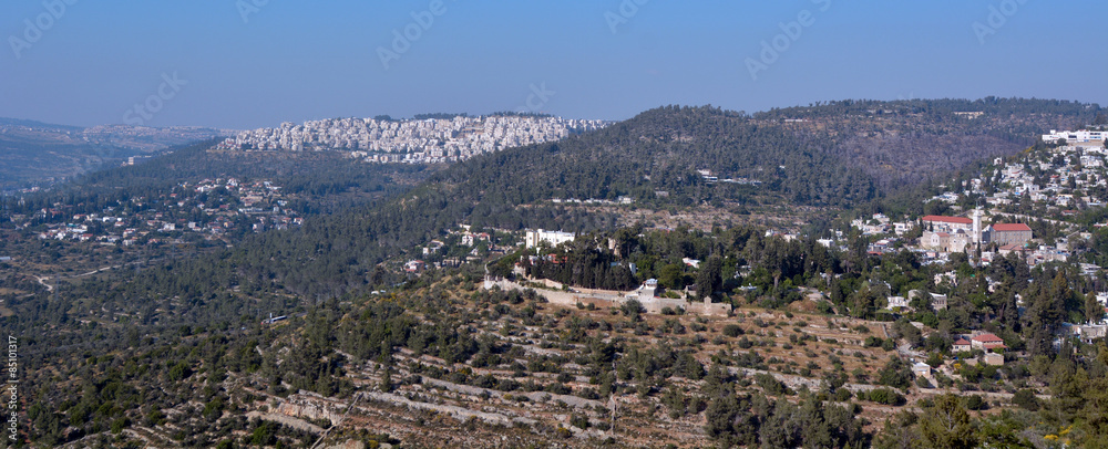 Landscape of Jerusalem mountains - Israel