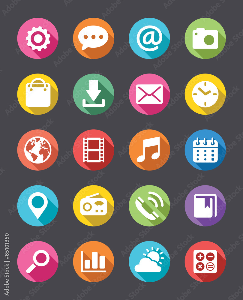 App Icons Collection Flat Look App Icons Collection Flat Look