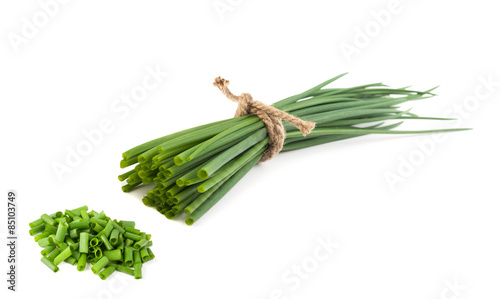Cut chives photo