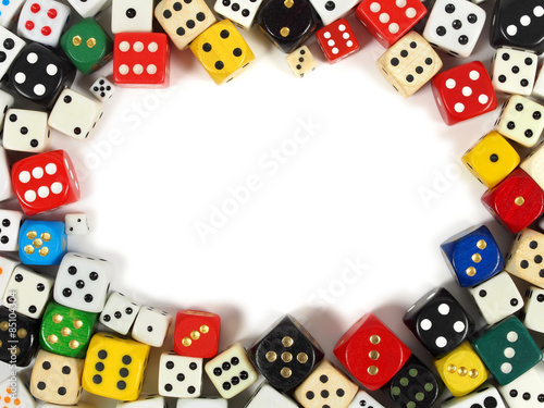 Dice with copy space