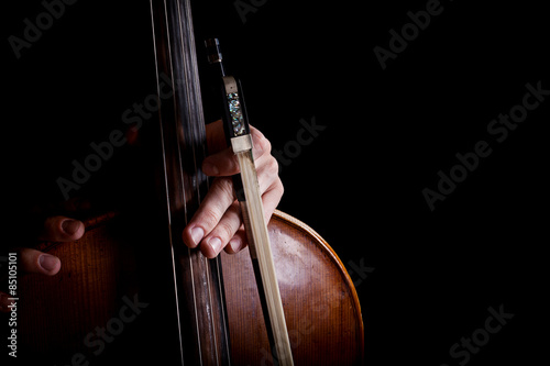 Obraz na plátně fiddlestick in hand cellist