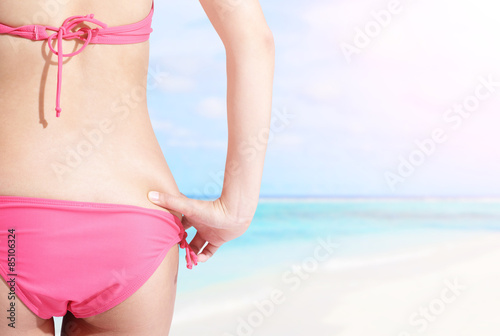 girl with sexy bikini