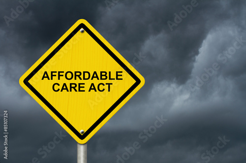 Affordable Care Act Warning Sign