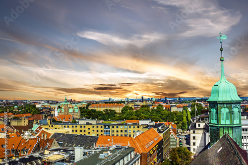 Copenhagen cityscape, houses, Denmark