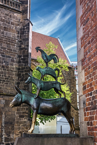 Bremen musicians sculpture, Bremen, Germany