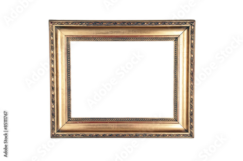 Dark gold design wood frame