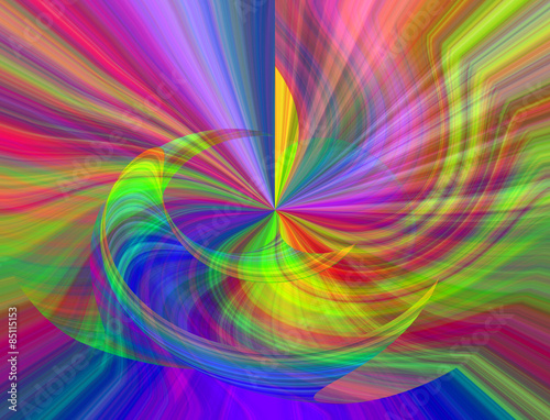 Rainbow color abstract swirl for background