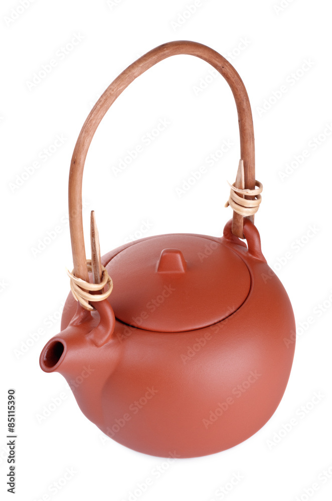 Fototapeta premium brown clay kettle