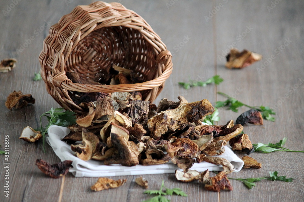 Dried porcini mushrooms