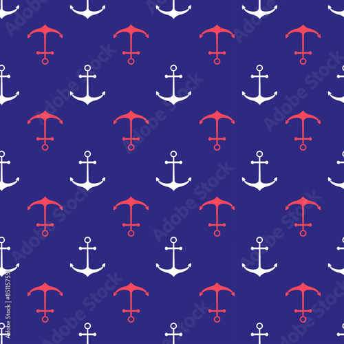 Seamless nautical pattern