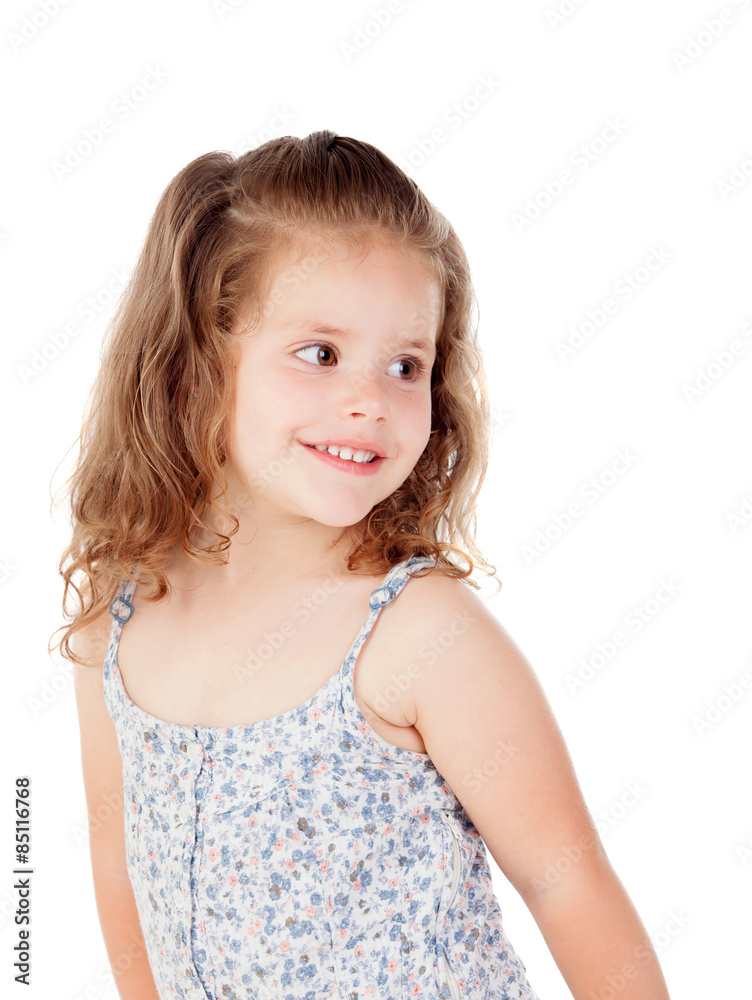 Cute little girl with three year old smiling Cute little girl with three year old smiling