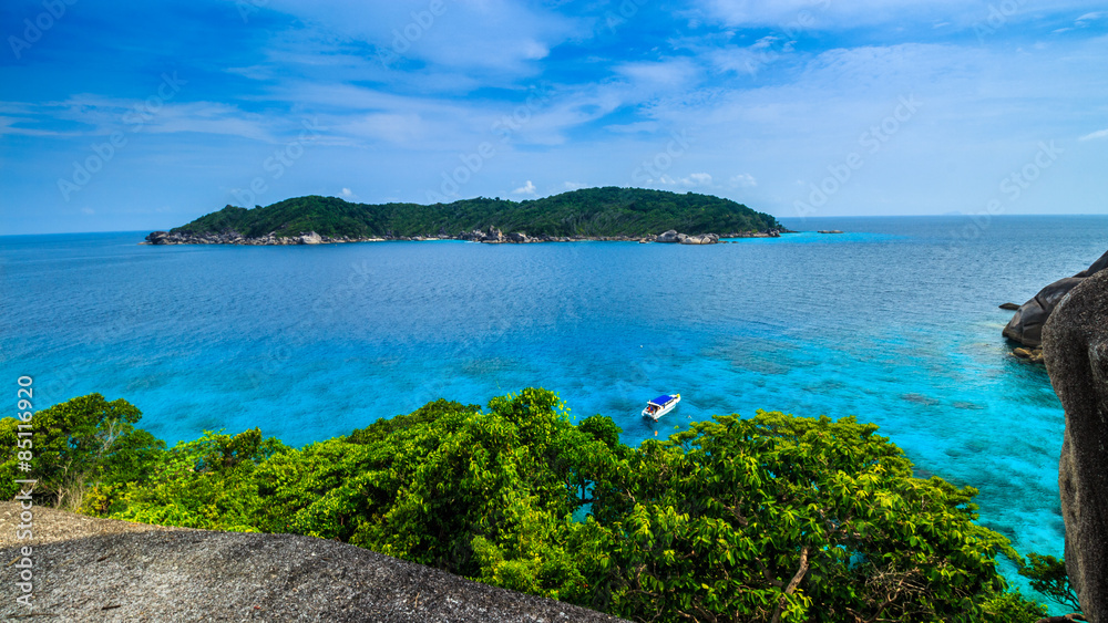 Similan Islands, Ausblick vom berühmten Granitfels