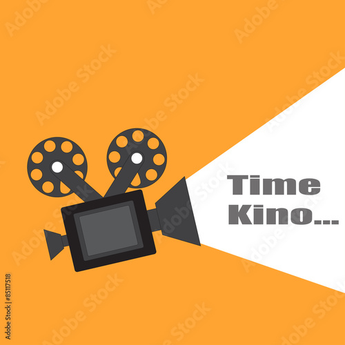 Time Kino vector design illustration