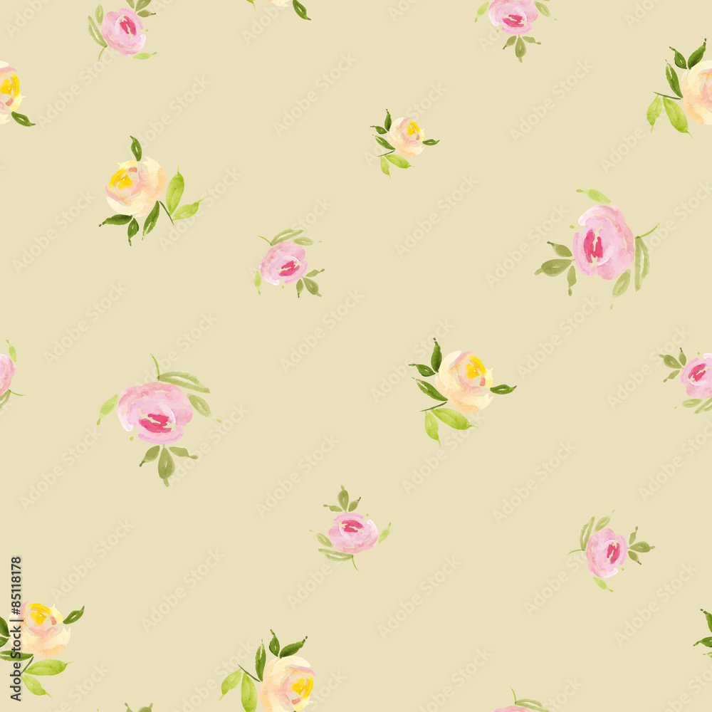 Watercolor flower pattern Watercolor flower pattern