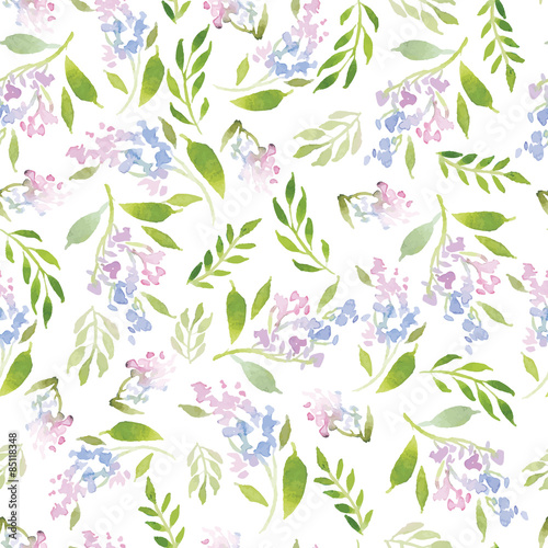Watercolor flower pattern