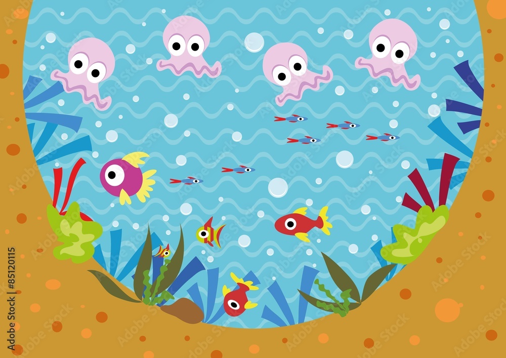 podwodny świat,ryby,rybki,meduzy,woda,pod wodą