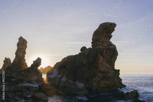 seascape sunset, Cantabria, Spain