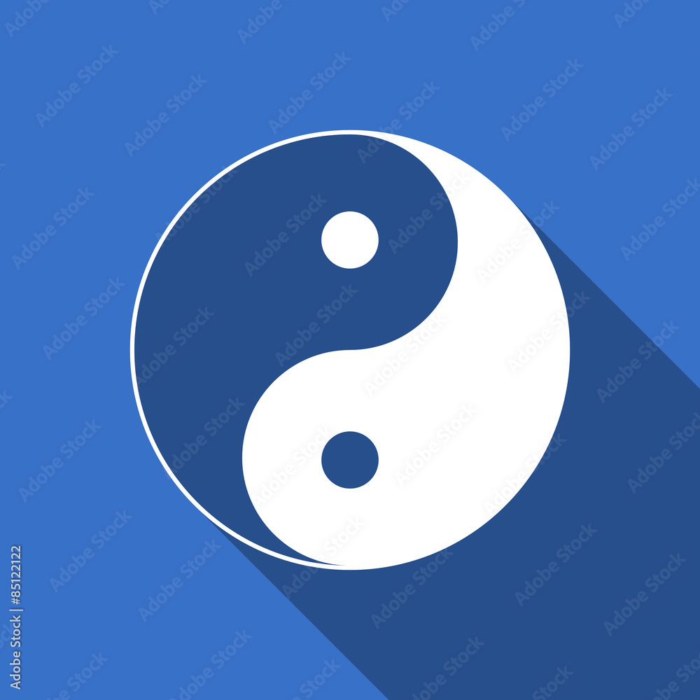 ying yang flat icon ying yang flat icon