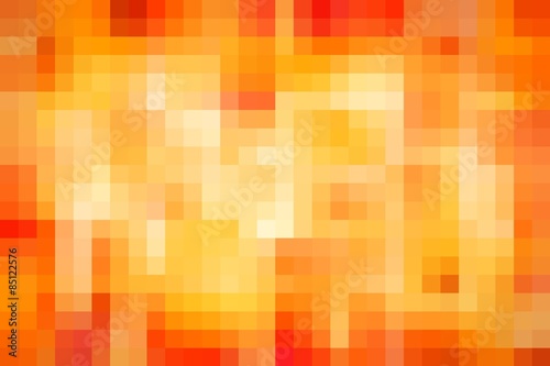 orange square pixel abstract background