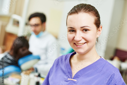 smiling dentist female doctor
