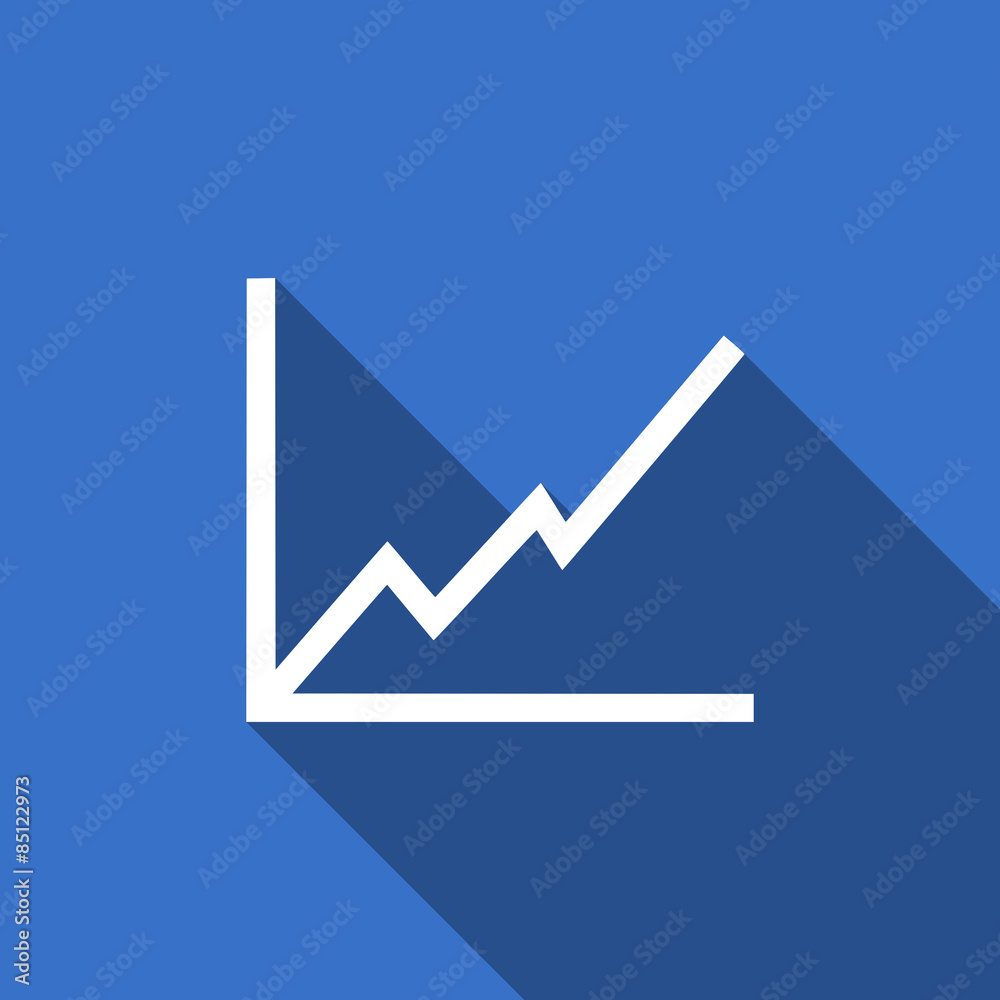 chart flat icon stock sign chart flat icon stock sign