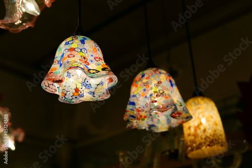 Traditional Venetian lamps from Murano glass