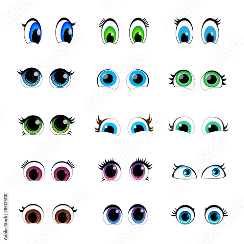 a collection of children's eyes