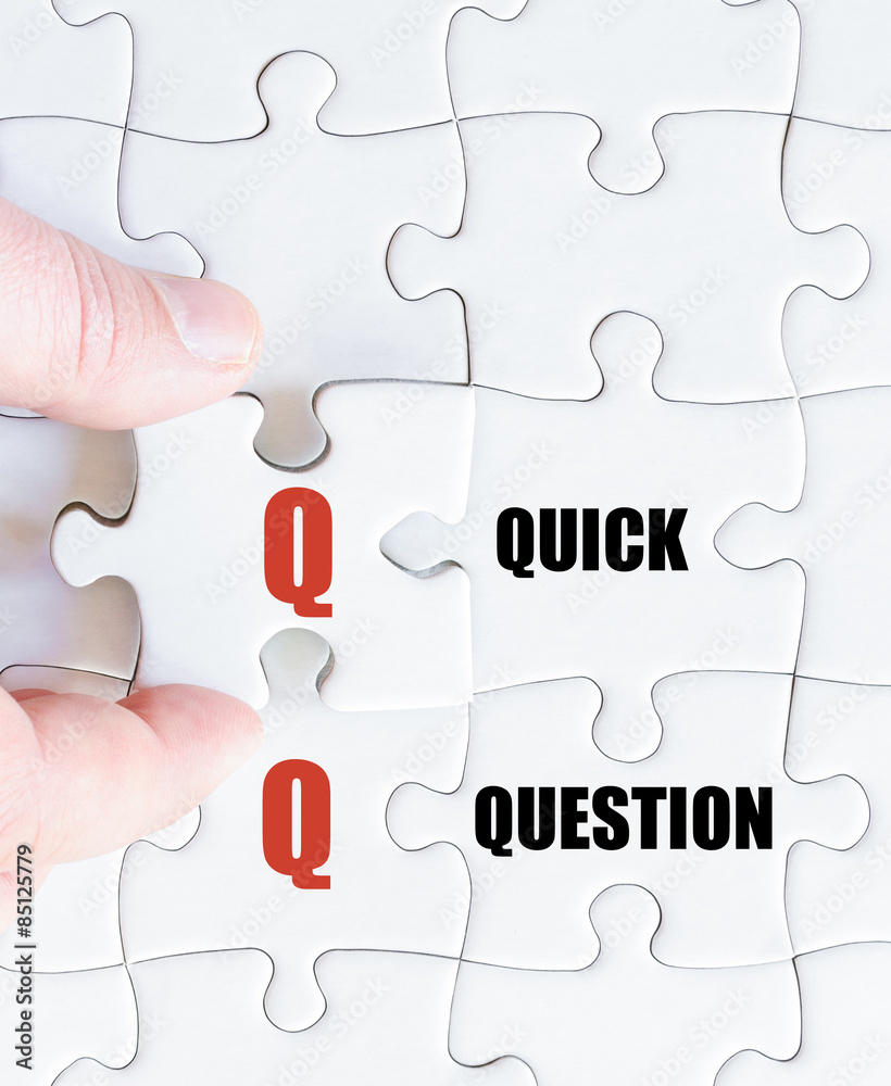 Last puzzle piece with Business Acronym QQ