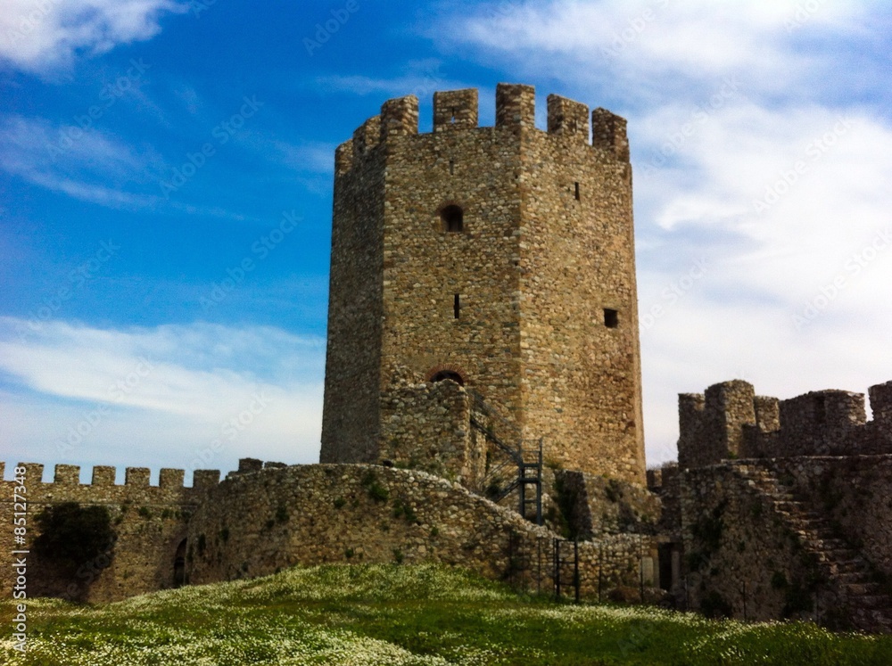 main tower of Platamonas fortress main tower of Platamonas fortress