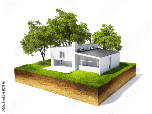 3d illustration of cross section of ground