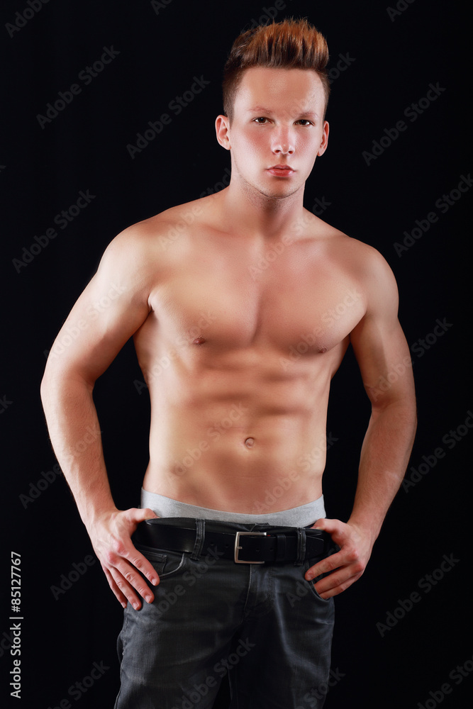 muscular young man